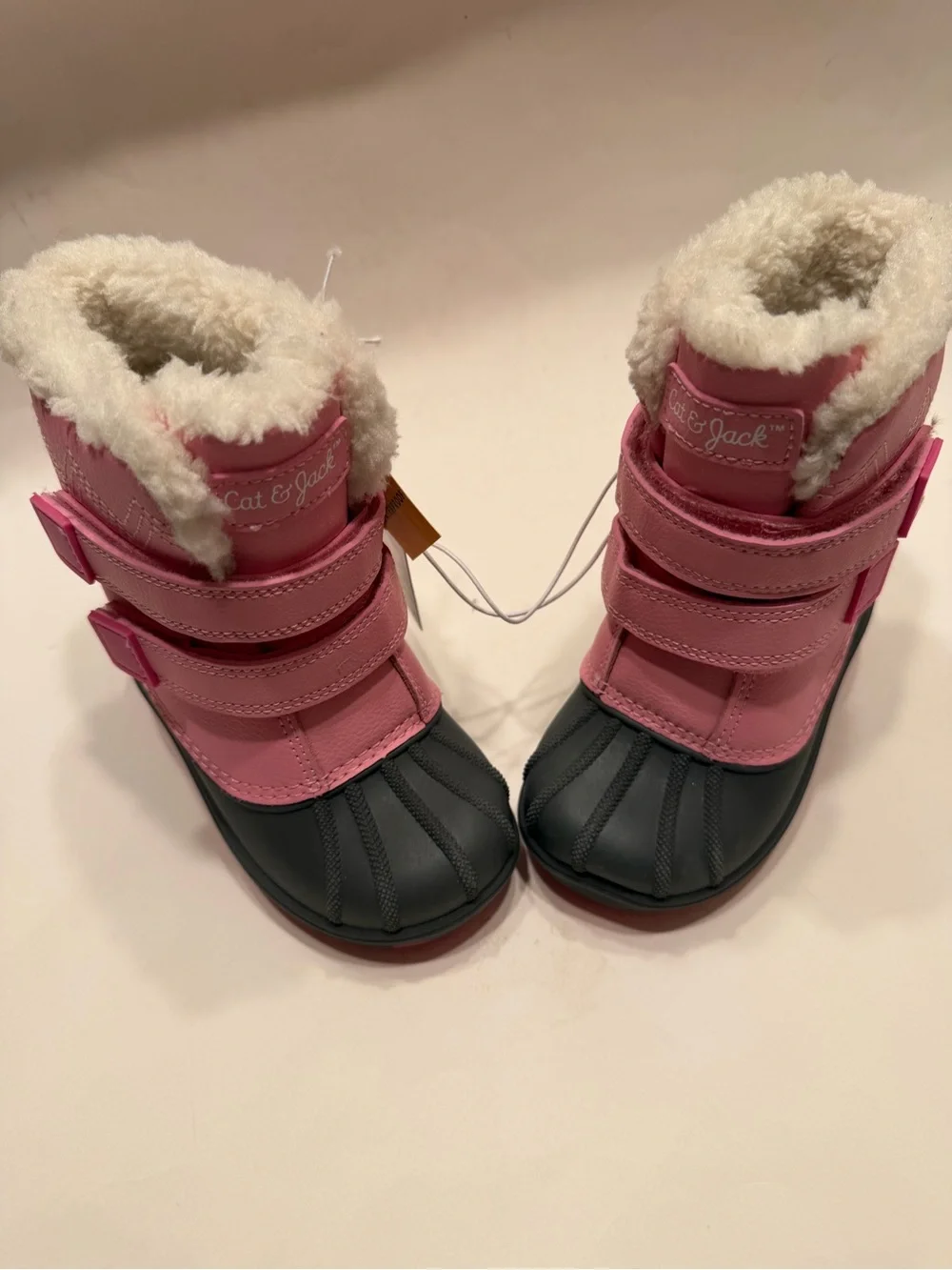 Cat & Jack Pink Winter Boots Waterproof, Size 8 Toddler Girl